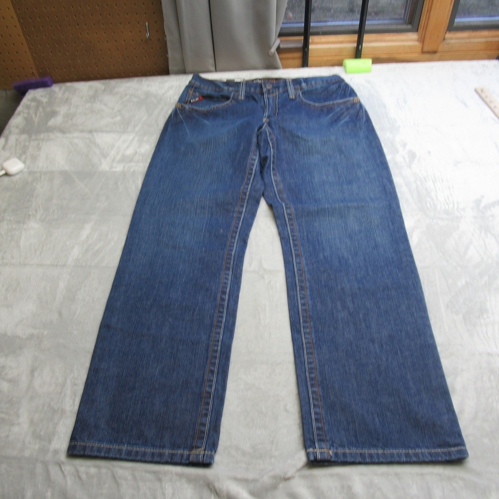 Ariat FR Jeans Mens 33x32 Blue Denim M3 Loose Straight Leg Fire Resistant NWD